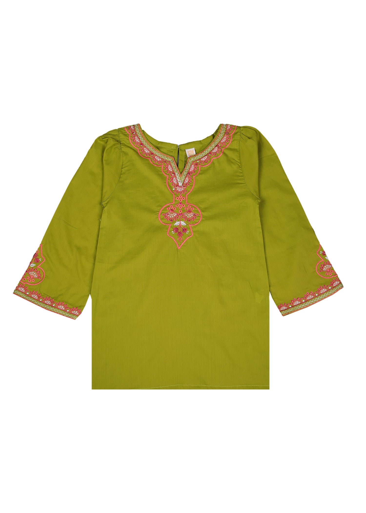 Embroidered Kameez With Gharara
