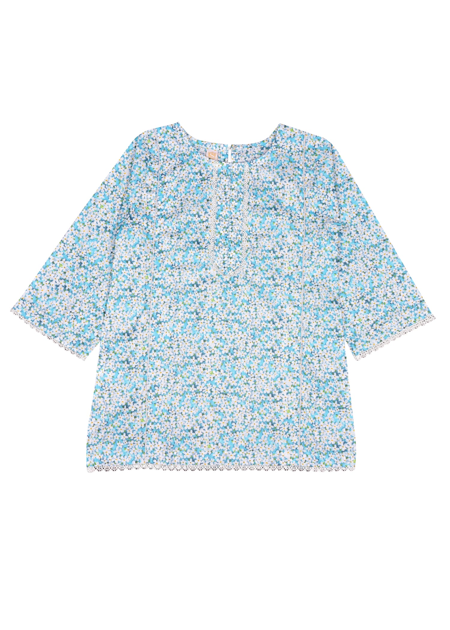 Floral Printed Kameez With Loose Buttom Trouser