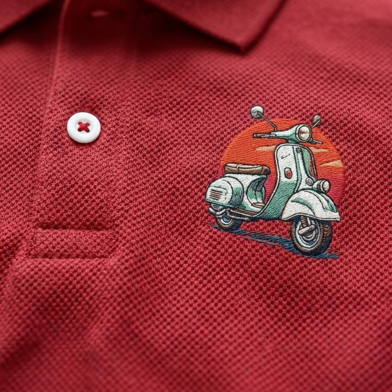 Scooter Grapic Polo Shirt