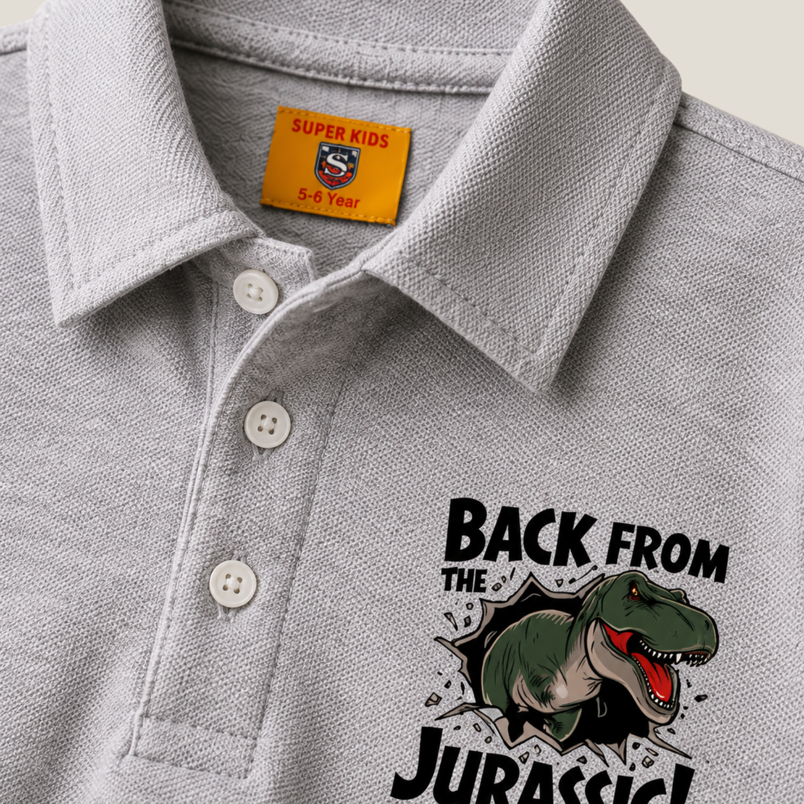 Back From The Jurassic Grapic Polo Shirt