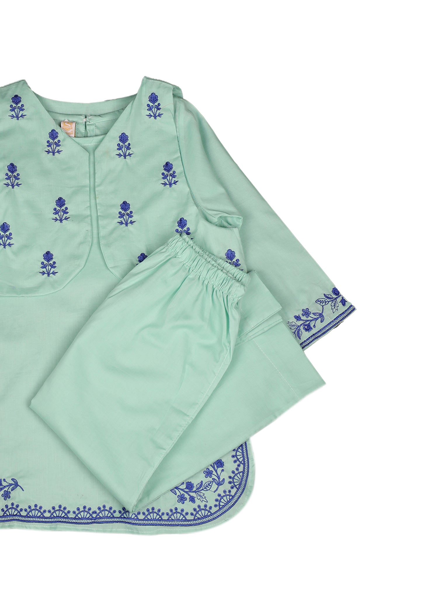 Embroidered Kameez With Trouser & Waistcoat
