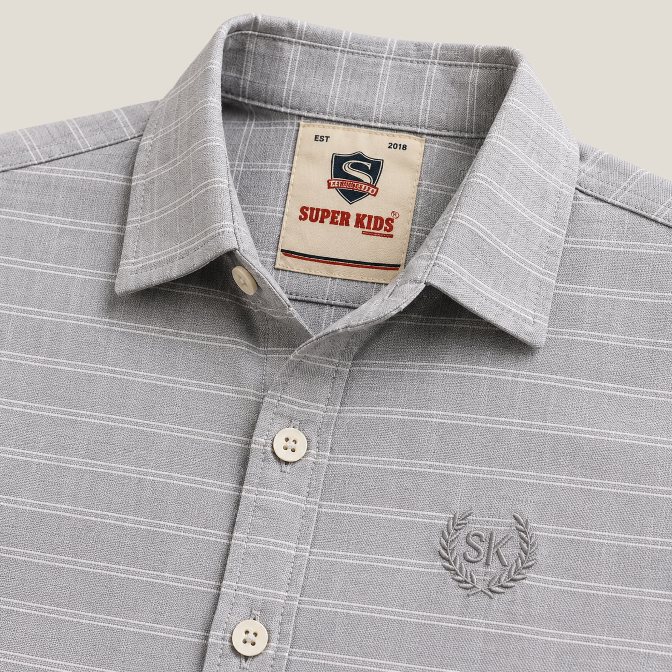 Grey Linning Short Sleeve Shirt
