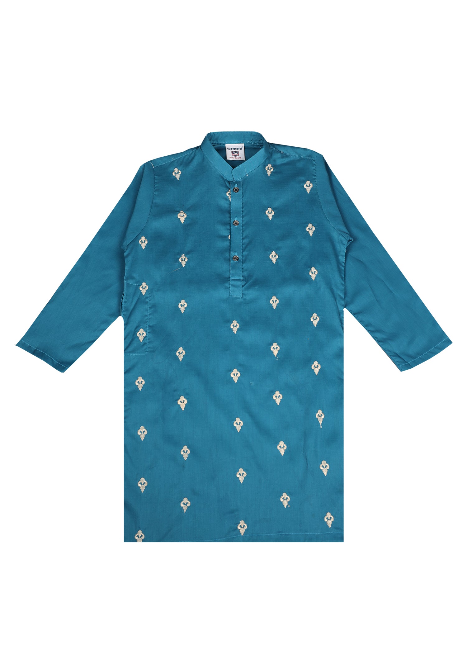Boy's All Over Embroidered Kurta Trouser