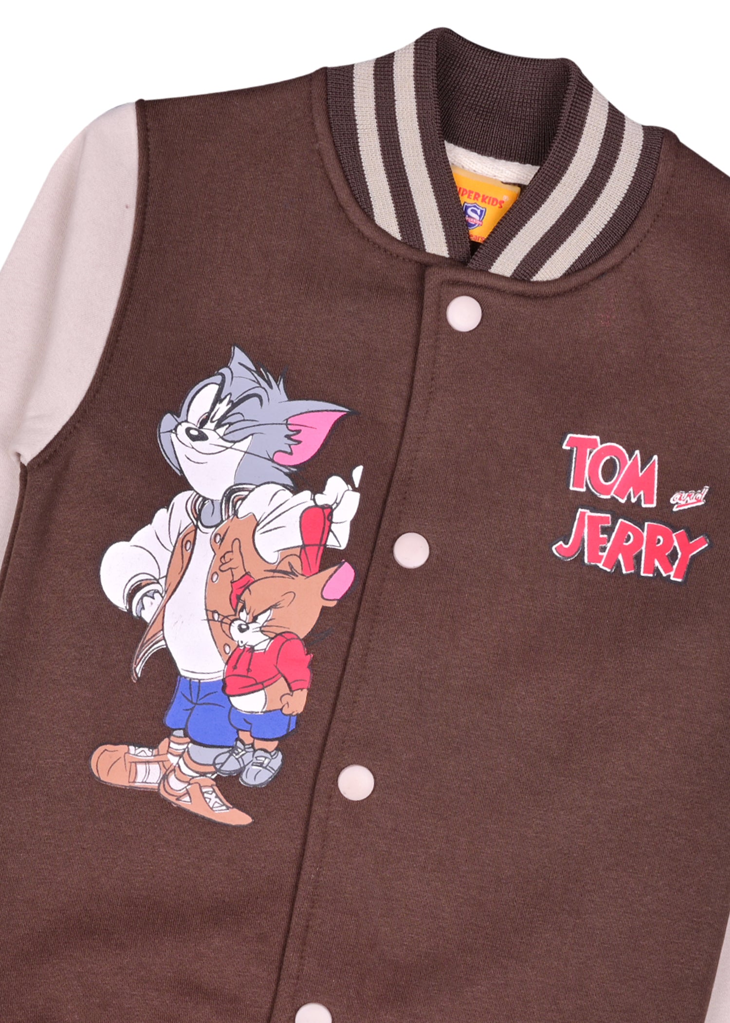 Tom And Jerry Grapic Varsity Jacket