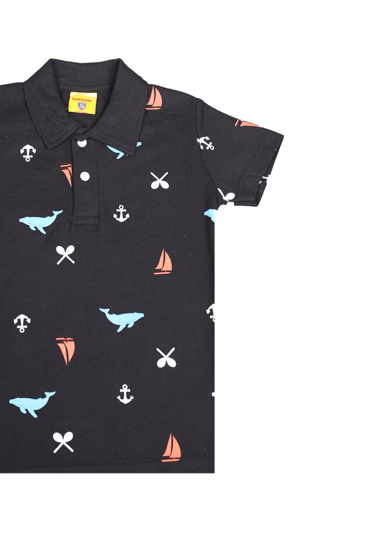 Printed Polo Shirt