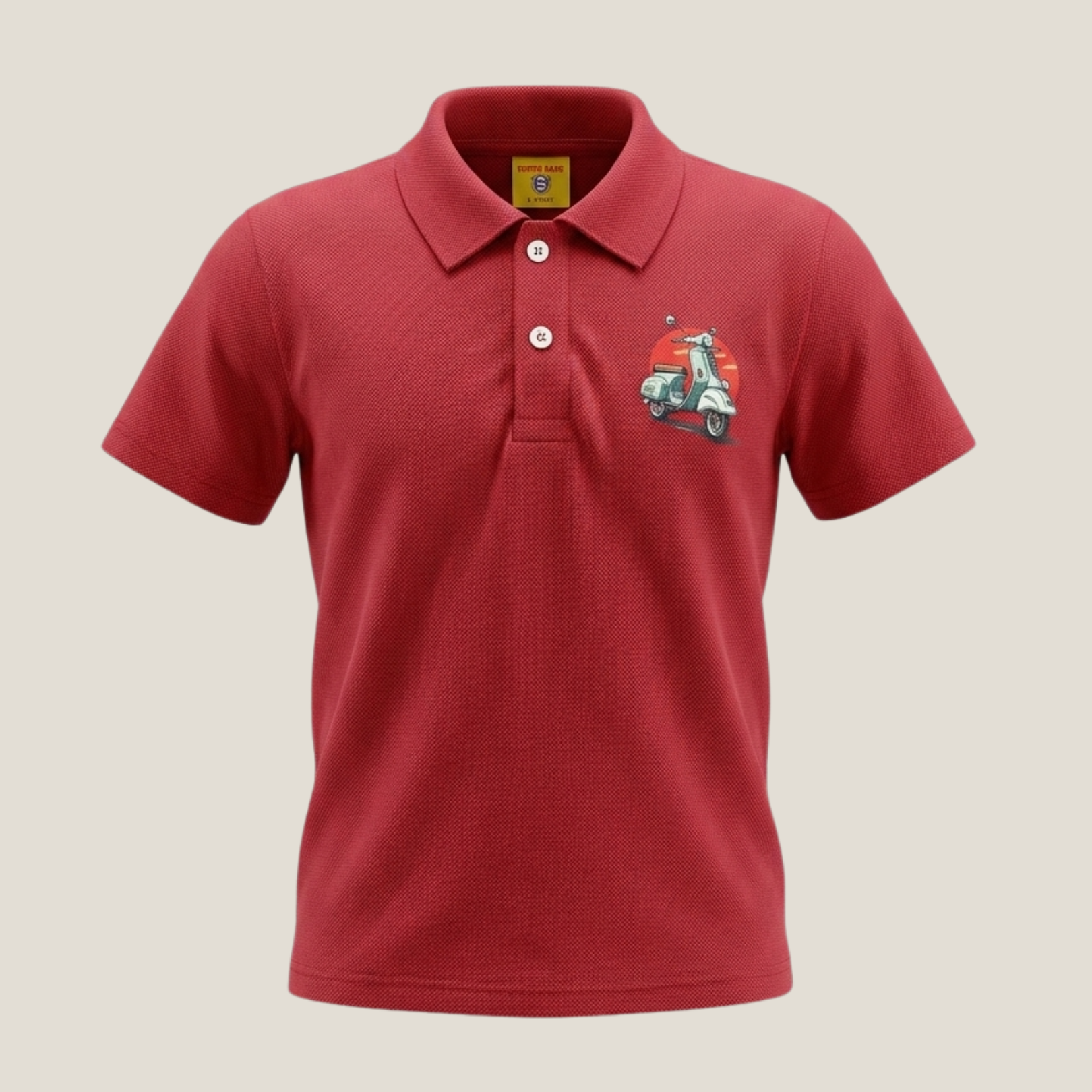 Scooter Grapic Polo Shirt