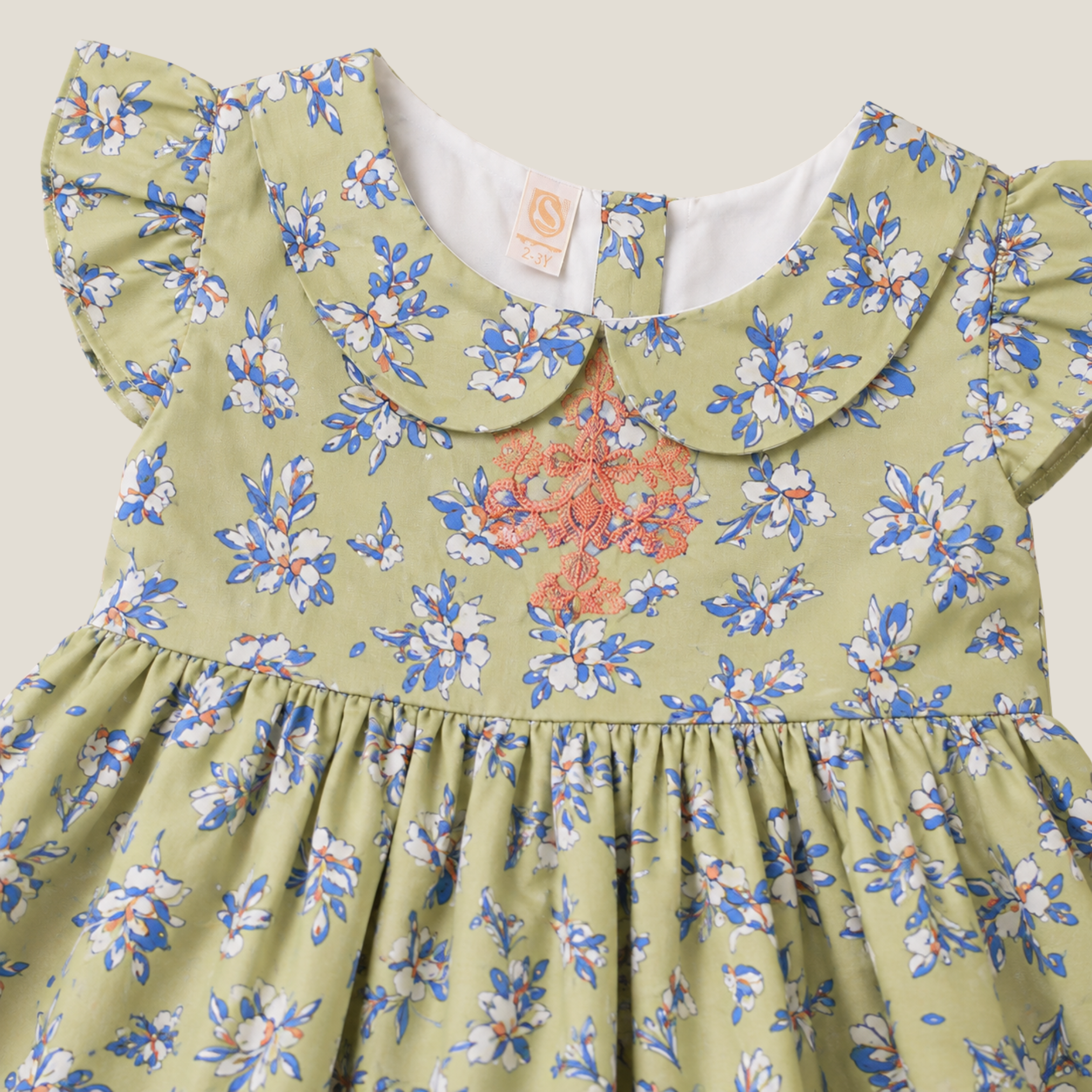 Olive Blossom Frock