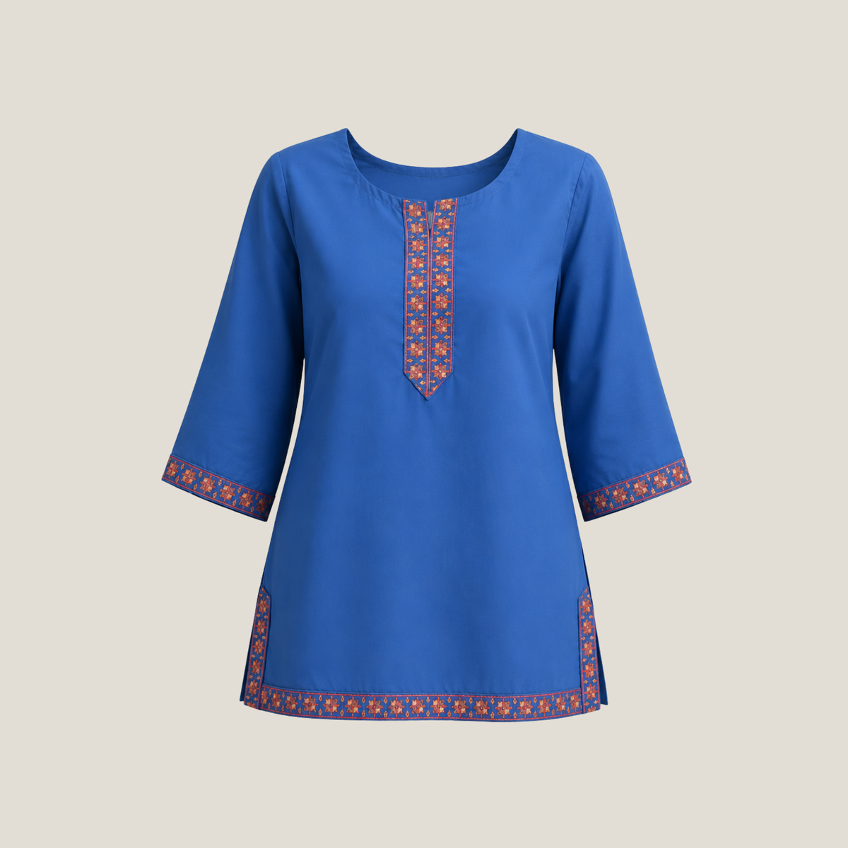 Embroidered Kurti With Trouser