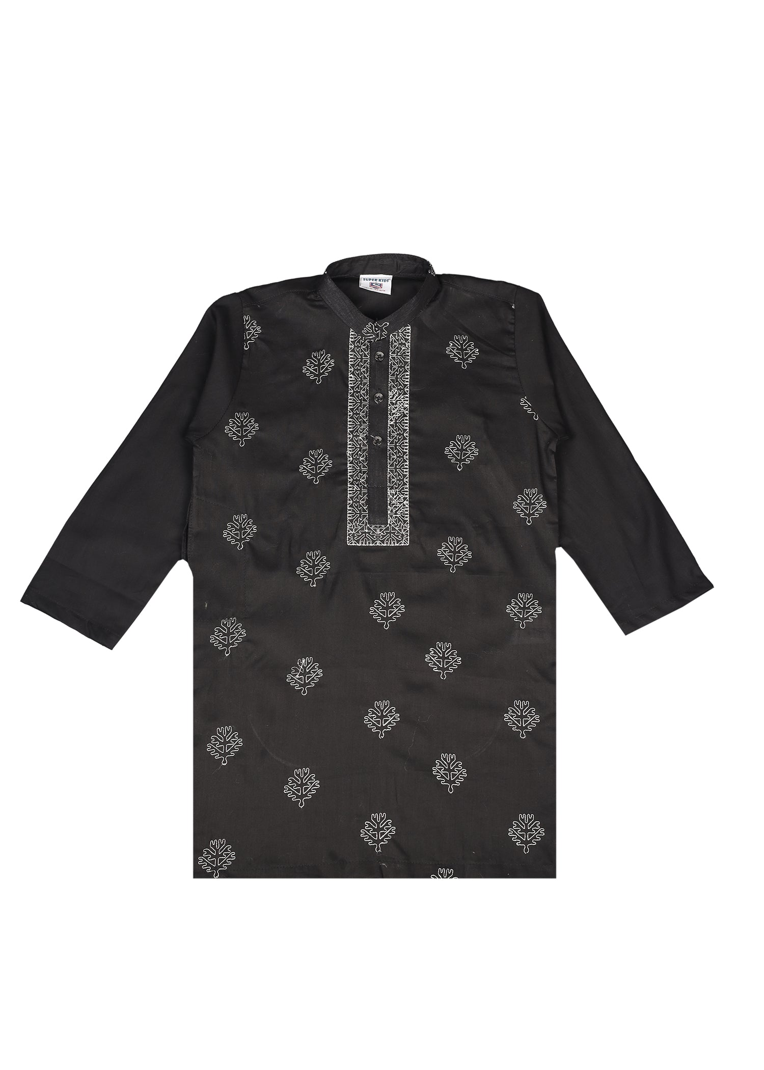 Boy's All Over Embroidered Kurta Trouser
