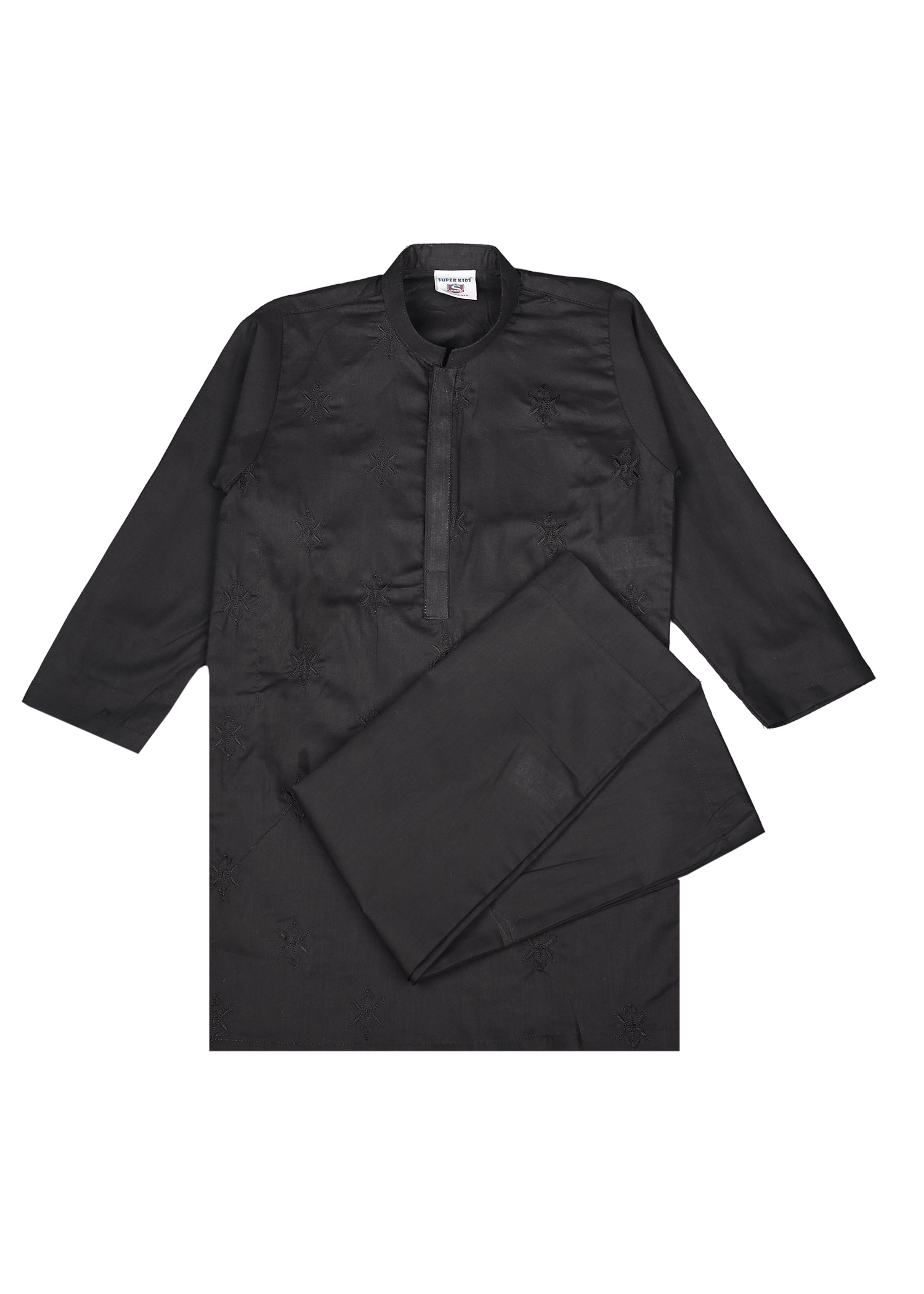 Boy's All Over Embroidered Kurta Trouser