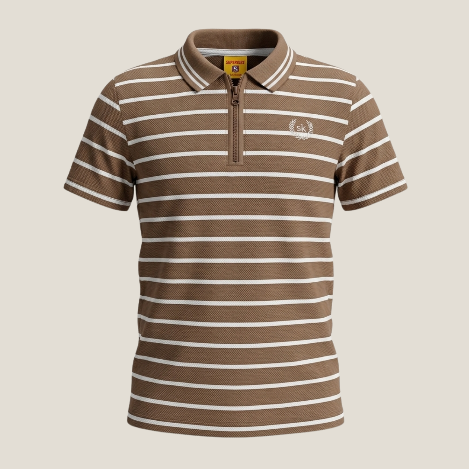 Stripped Lining Polo Shirt