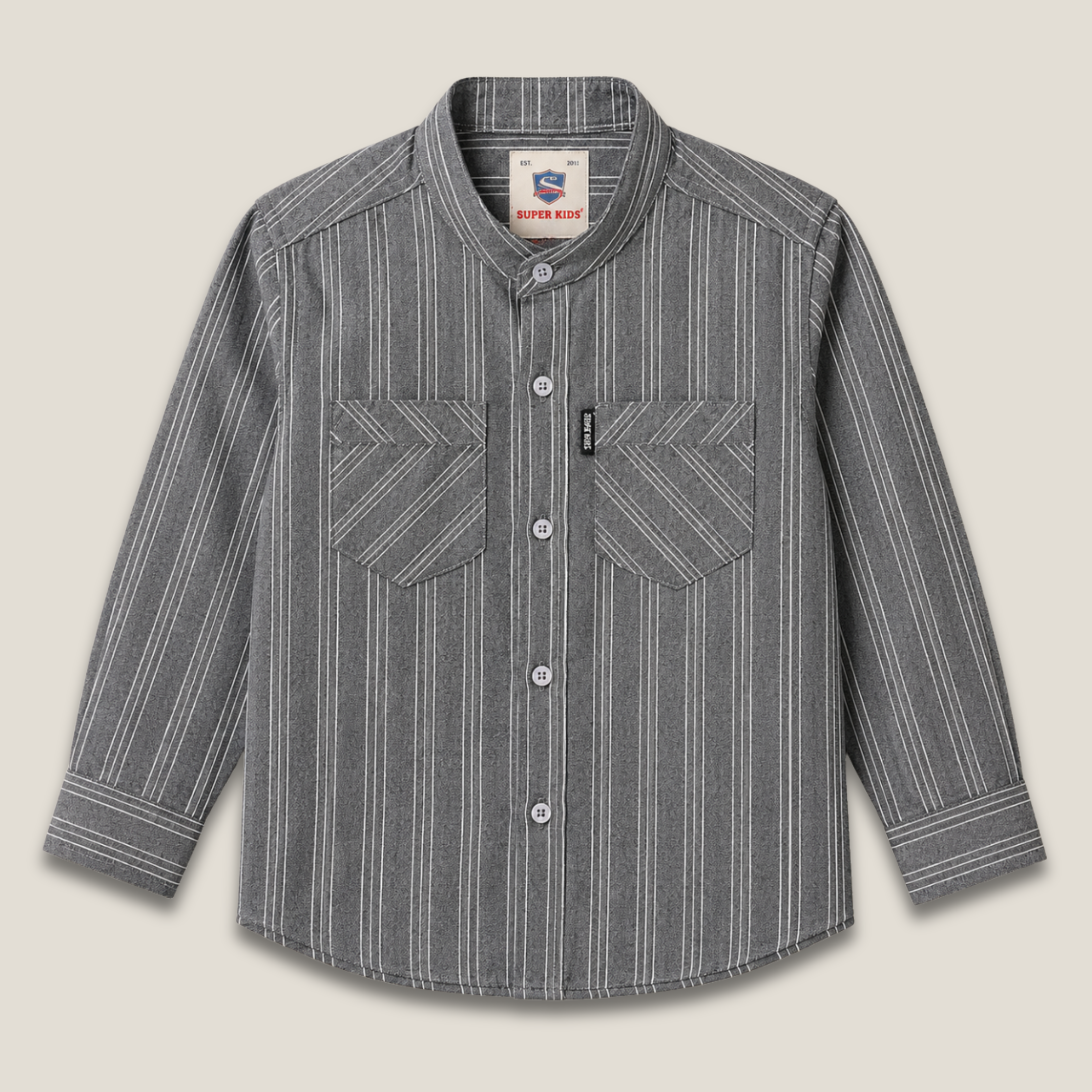 Double Pocket Buttom Down Casual Shirt