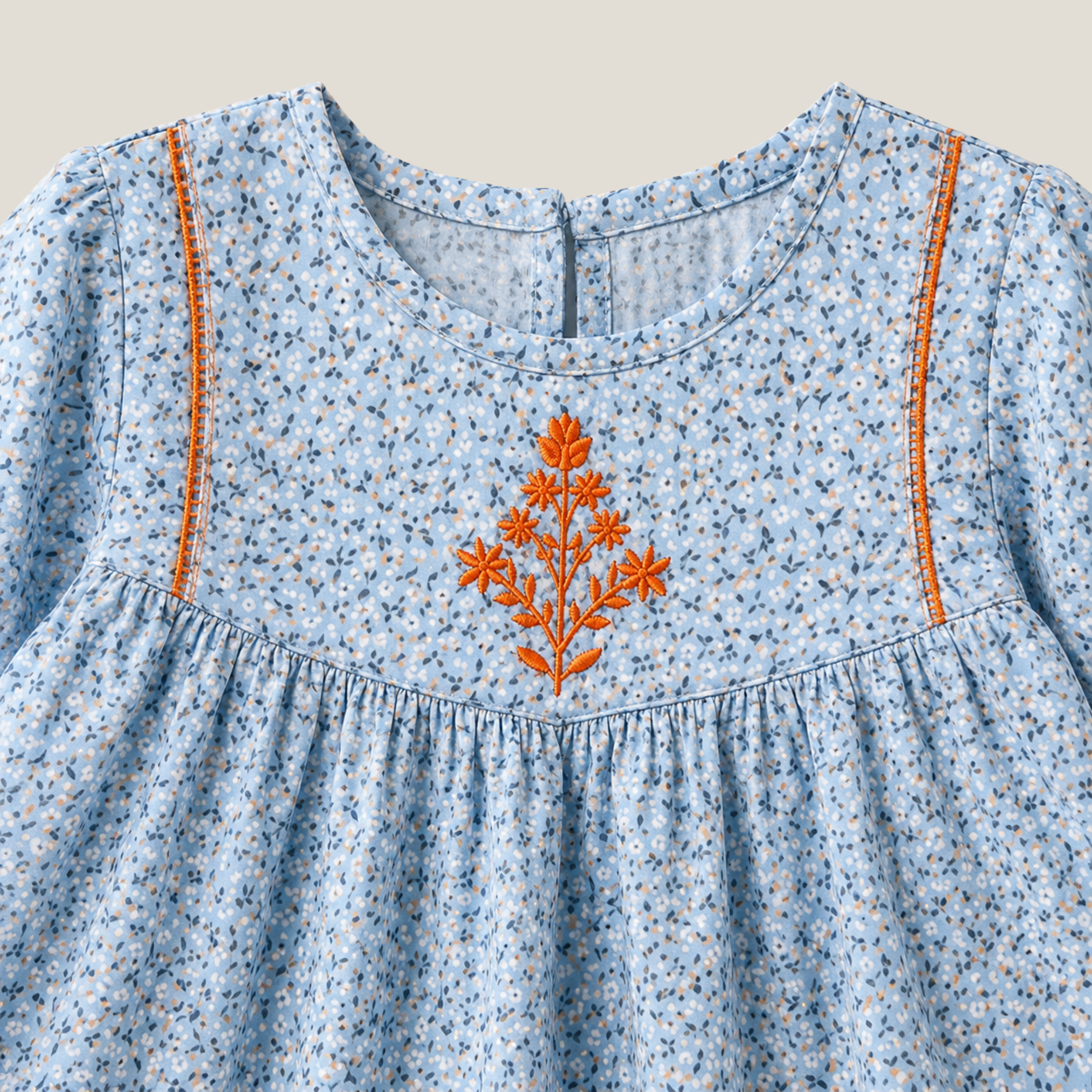 Sky Bloom Bell Top