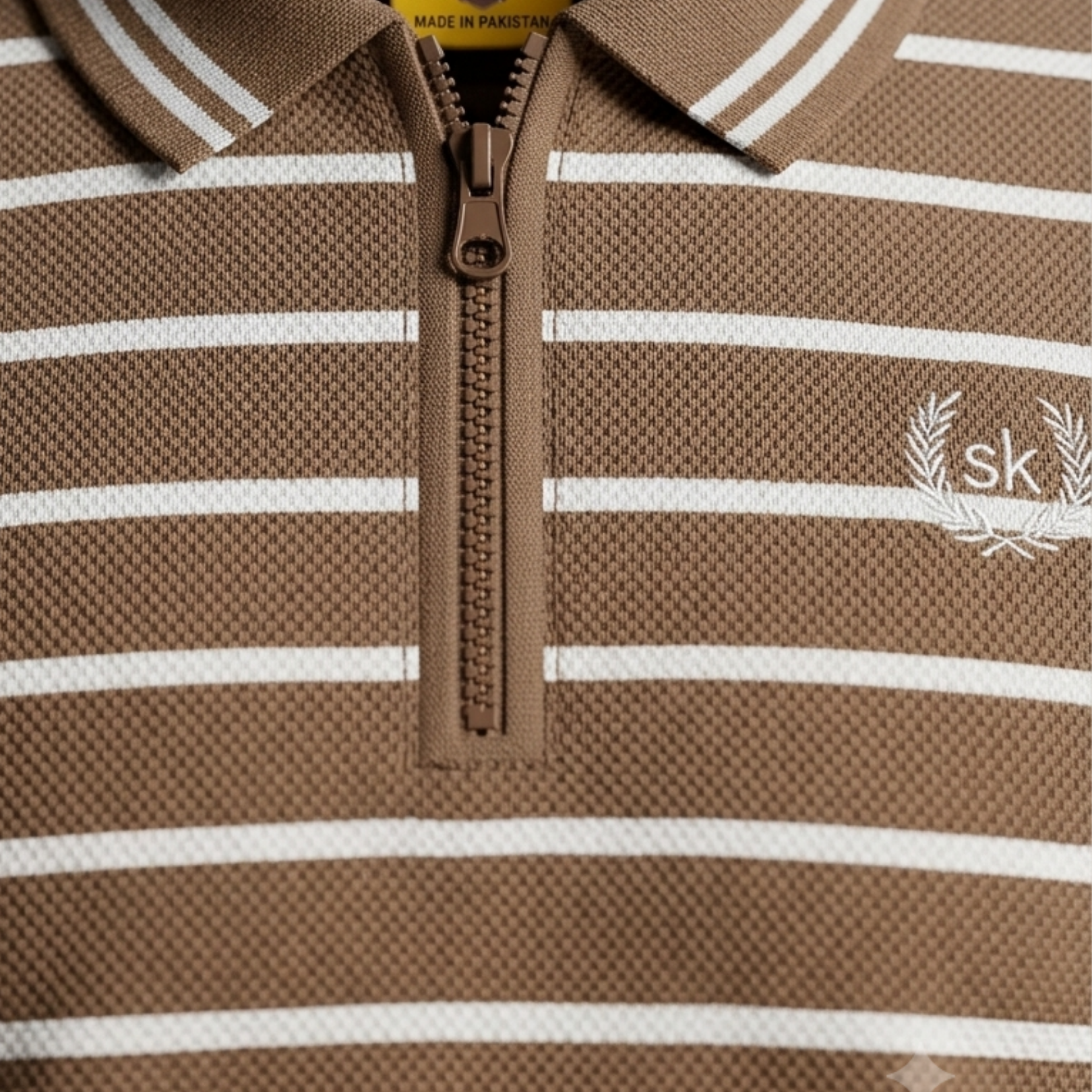 Stripped Lining Polo Shirt