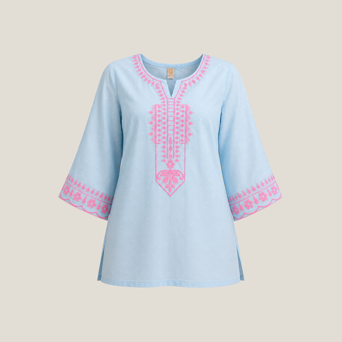 Embroidered Kameez With Embroidered Trouser