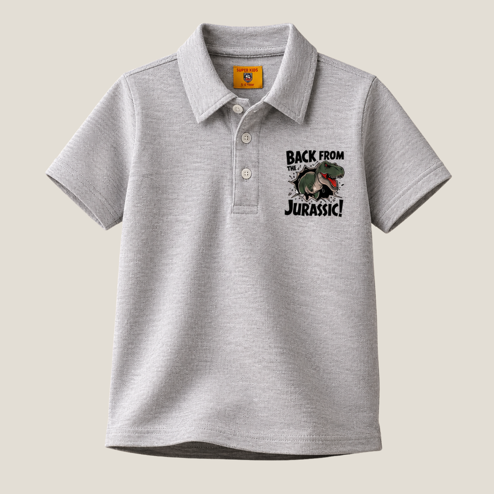 Back From The Jurassic Grapic Polo Shirt