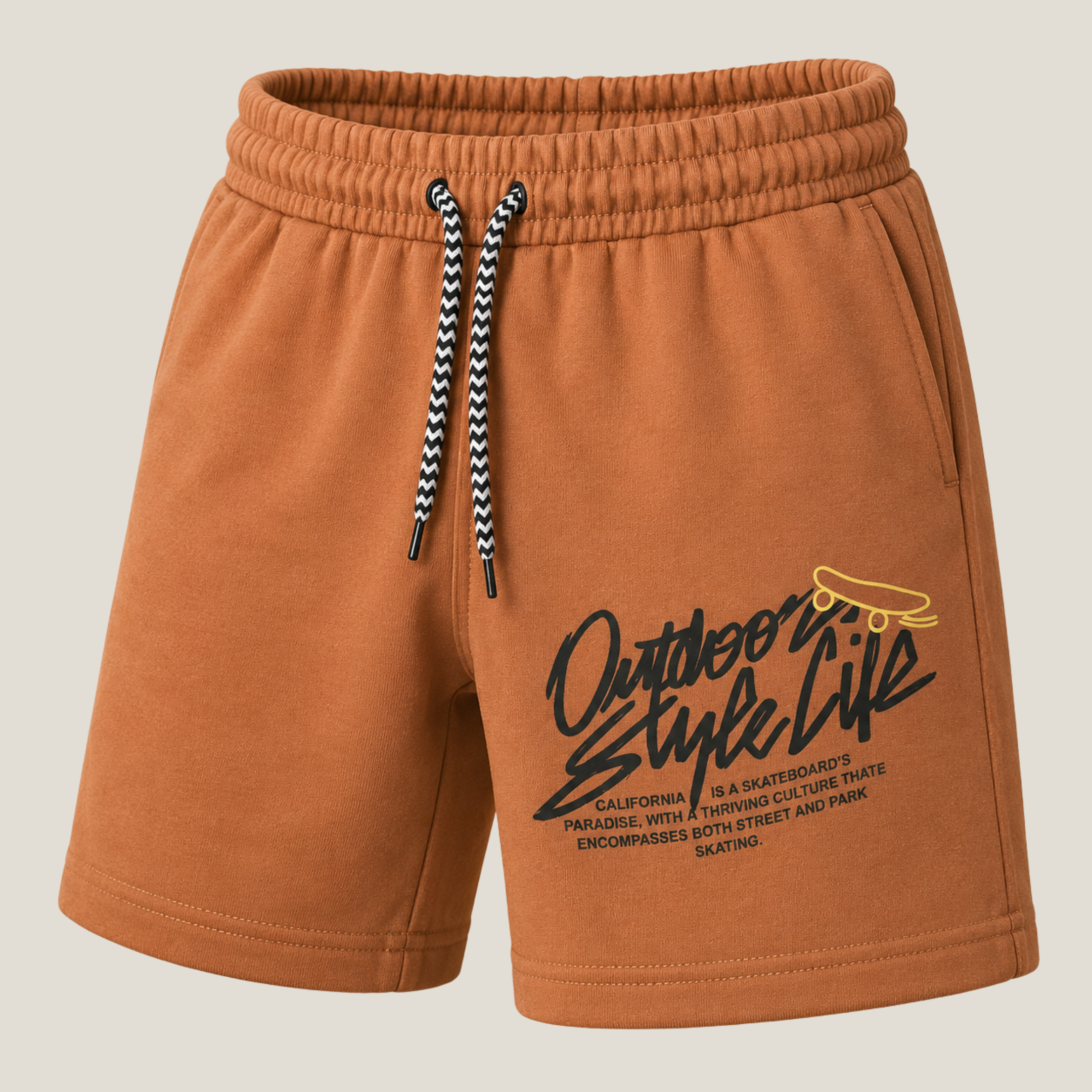 Outdoor Style Life Grapic Blended Short