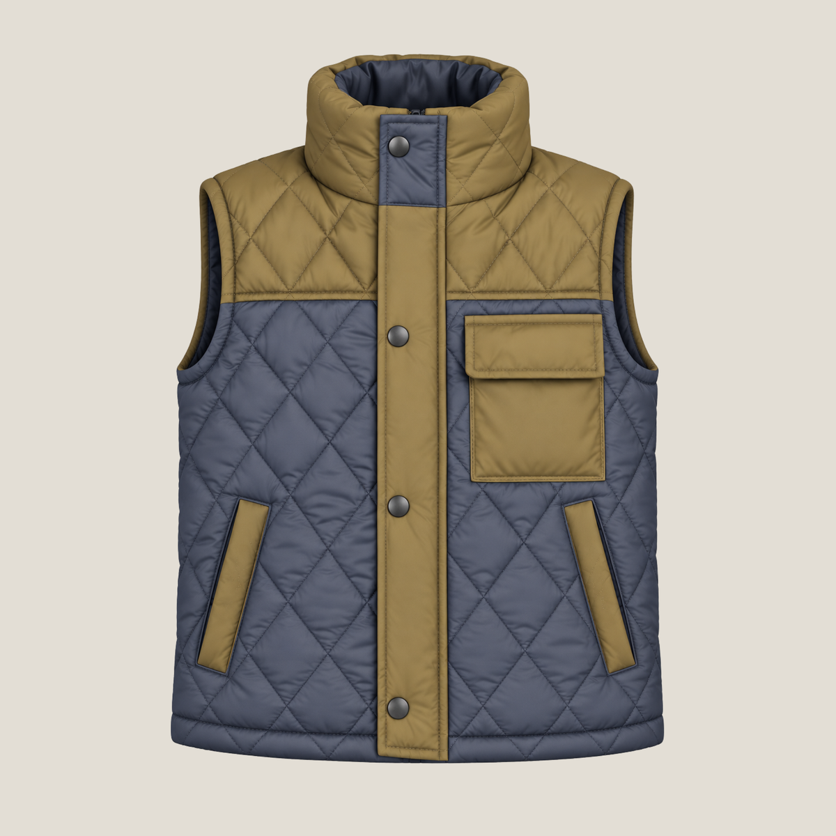 Sleeveless Zipper Jacket