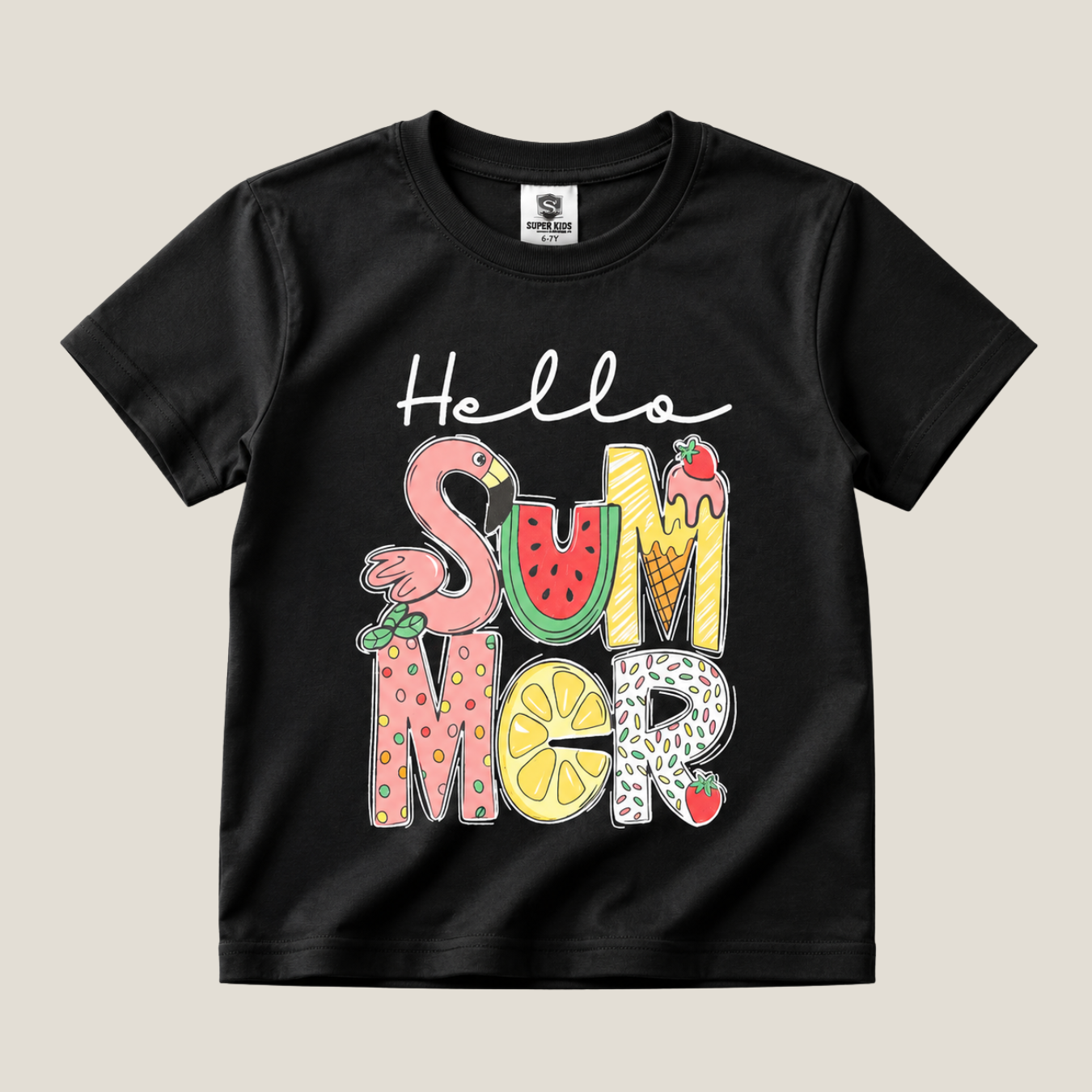 Hello Summer Grapic T-Shirt