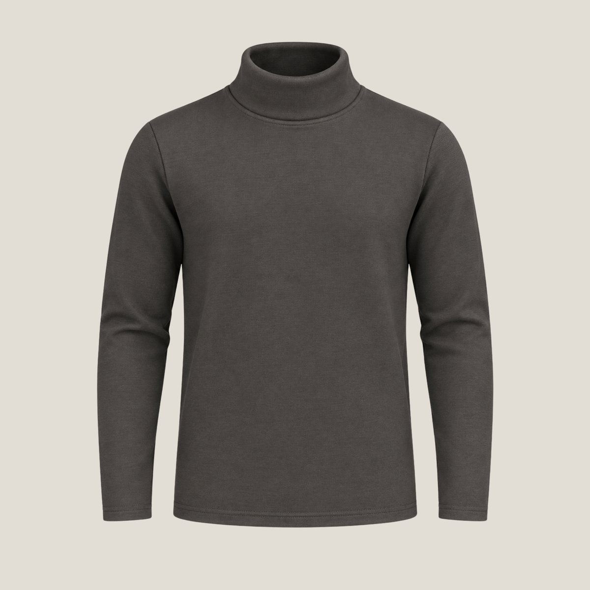 Black Ribbed High Neck Top