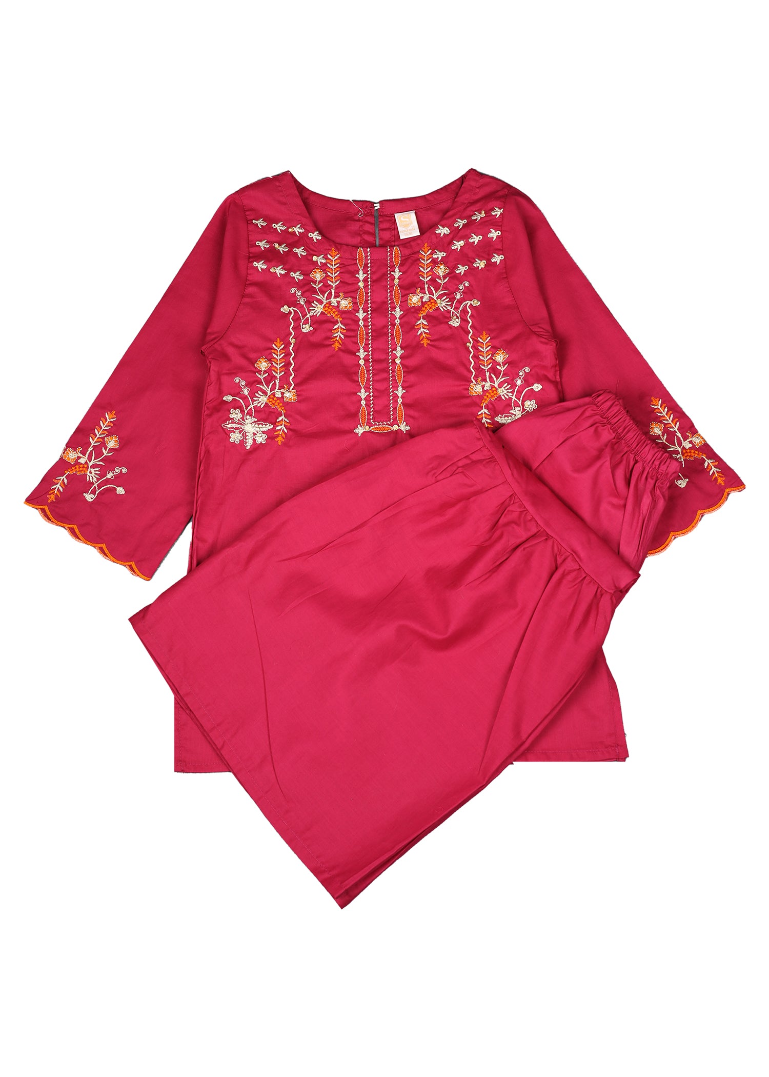 Hand Embroidered Kameez With Gharara
