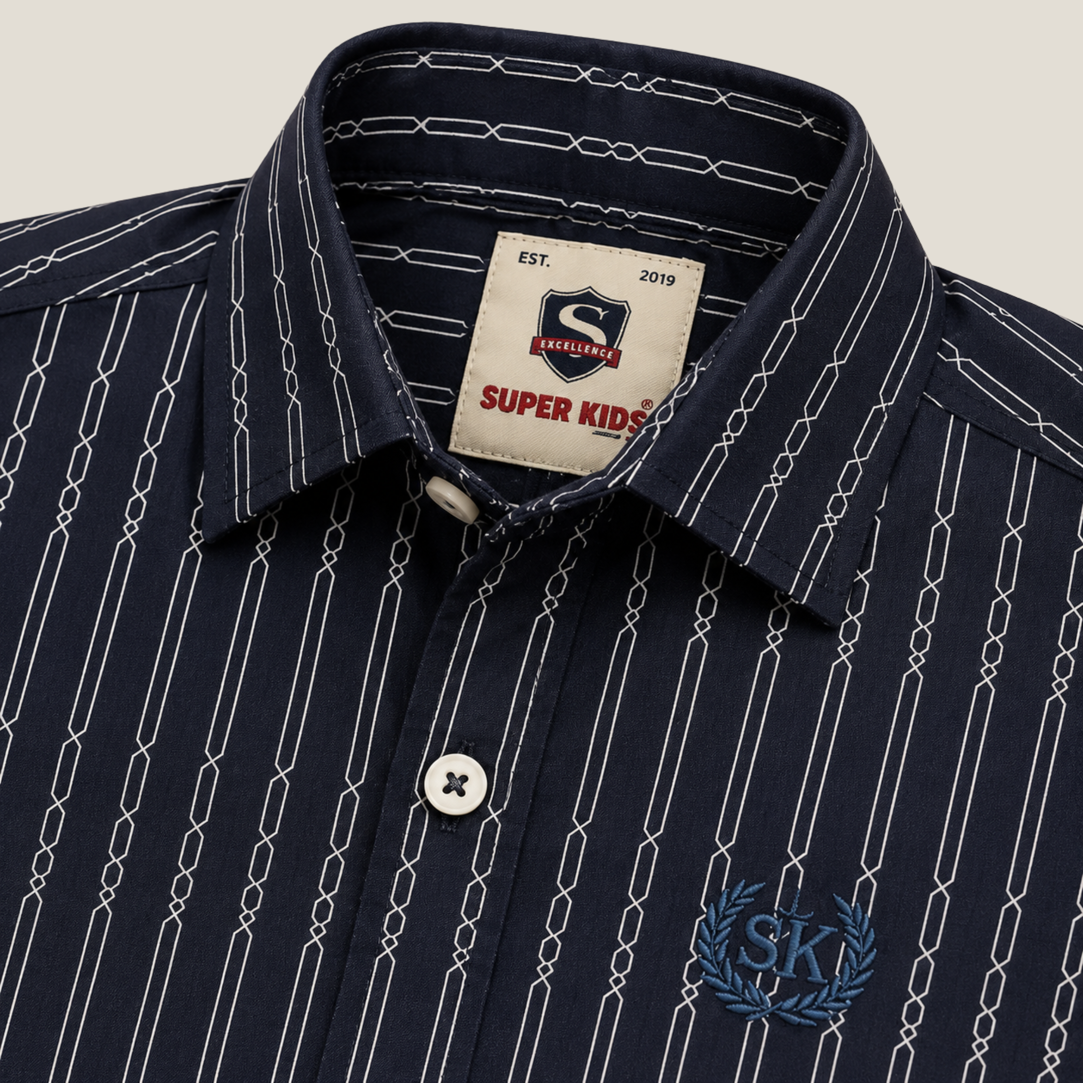 Navy Blue Short Sleeve Shirt