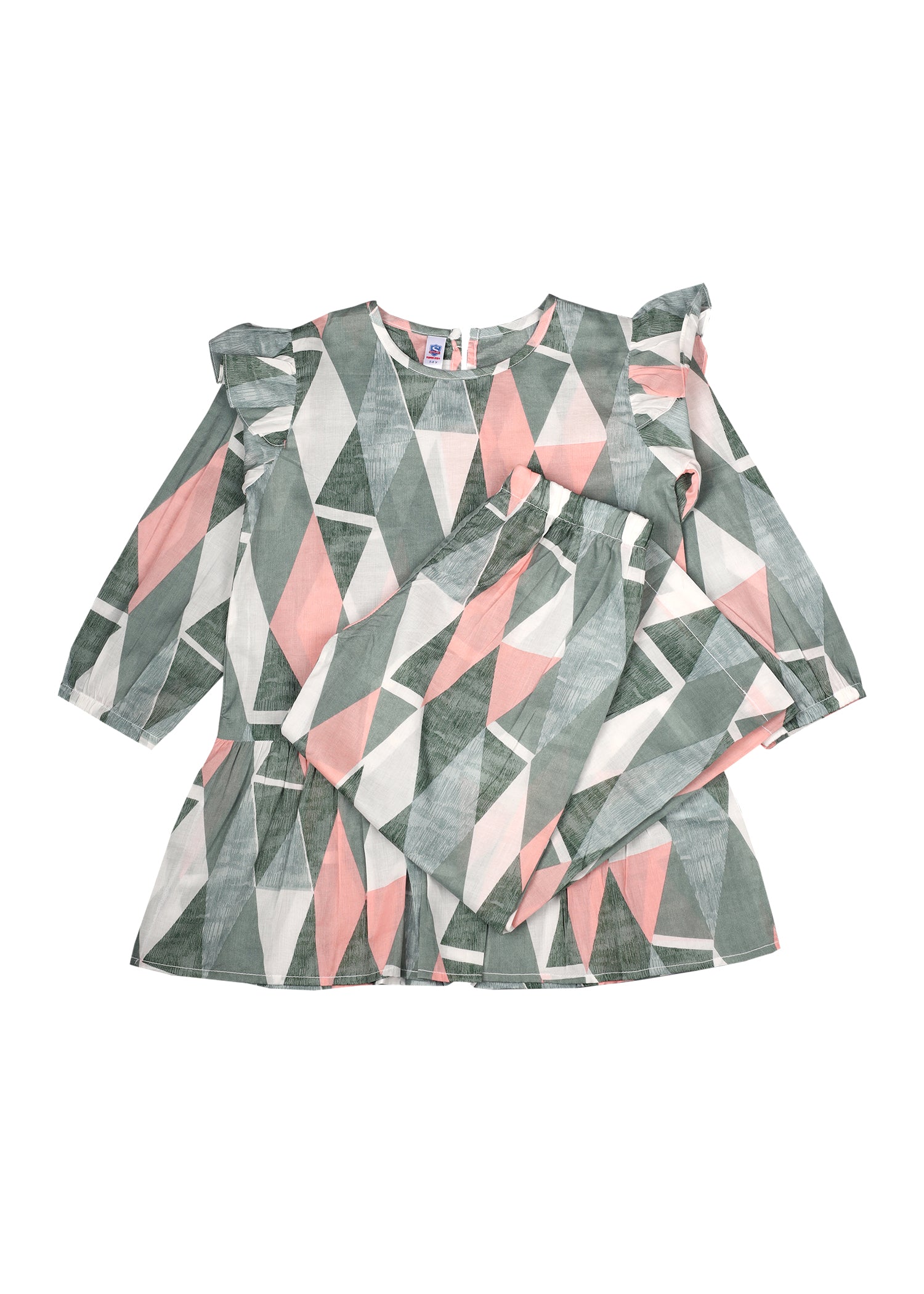 Printed Frock With Trouser