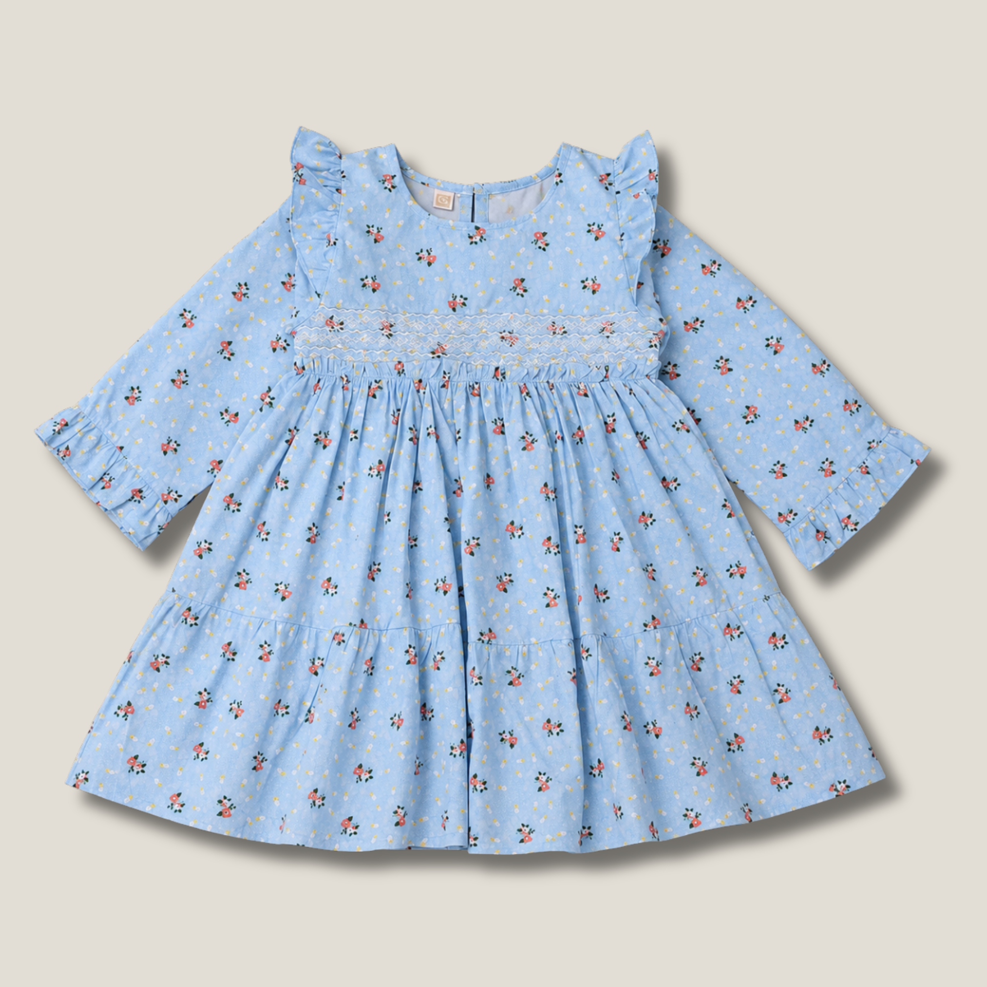 Sky Blossom Long Frock