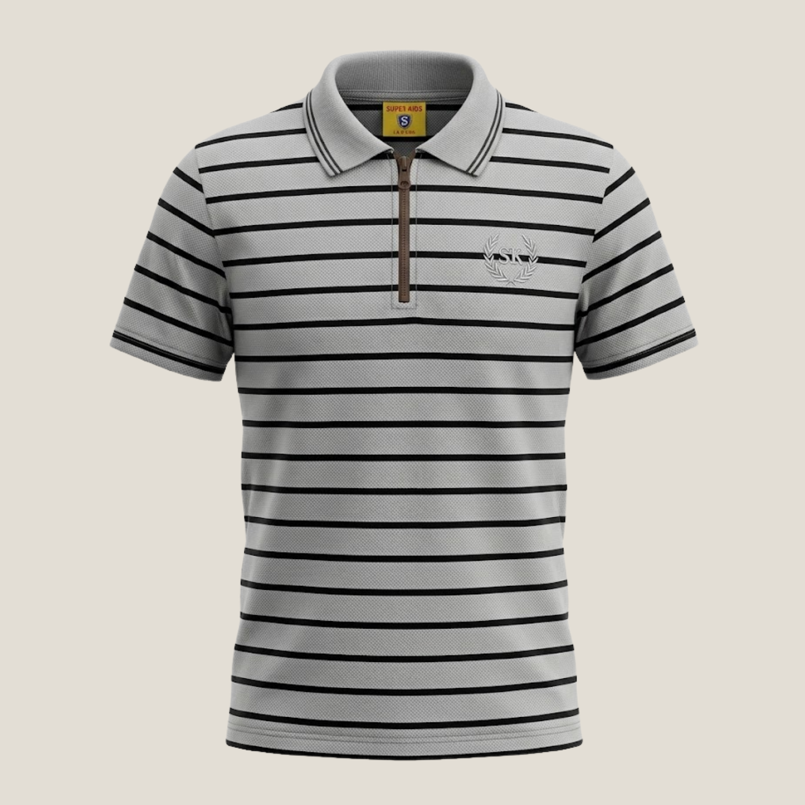 Stripped Lining Polo Shirt