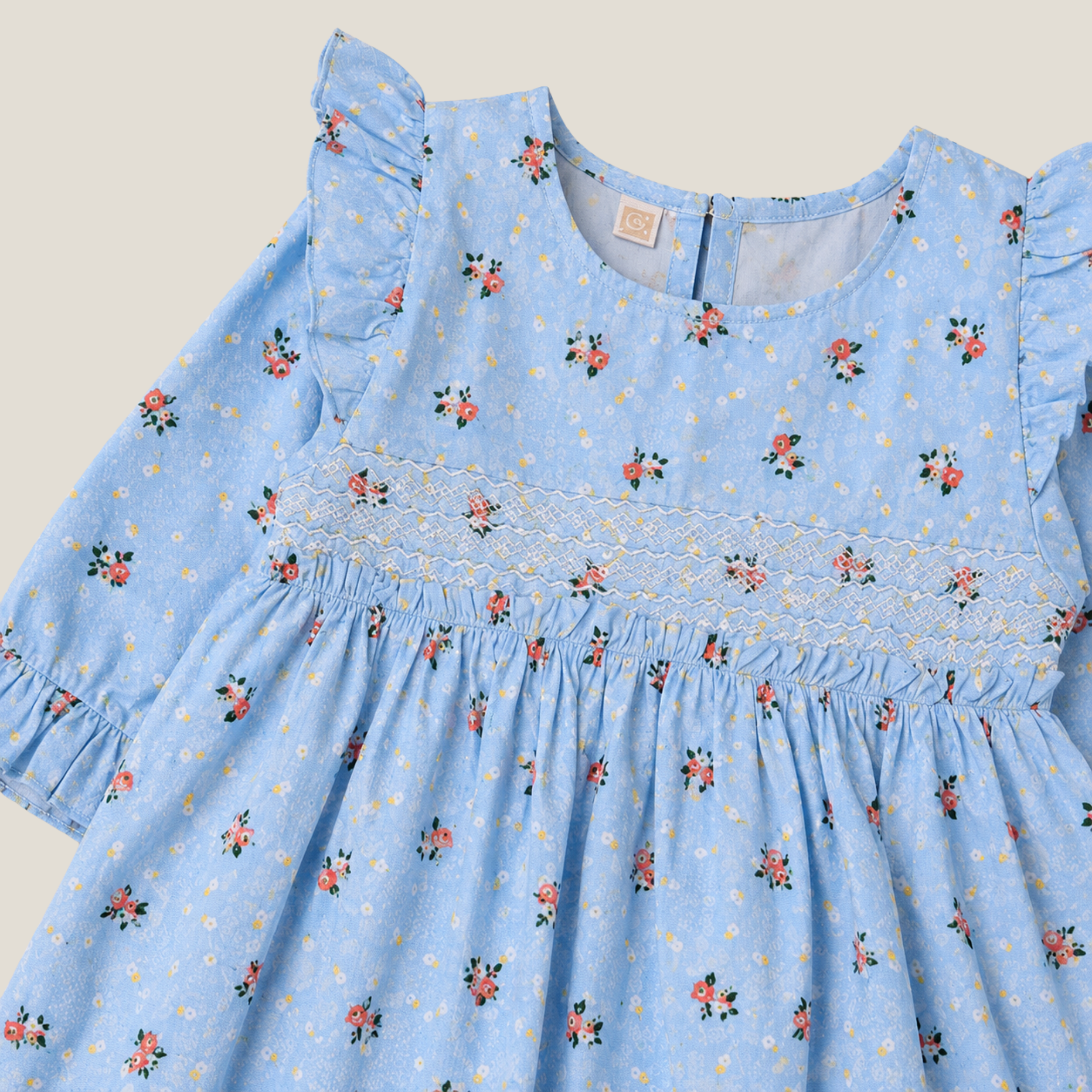 Sky Blossom Long Frock