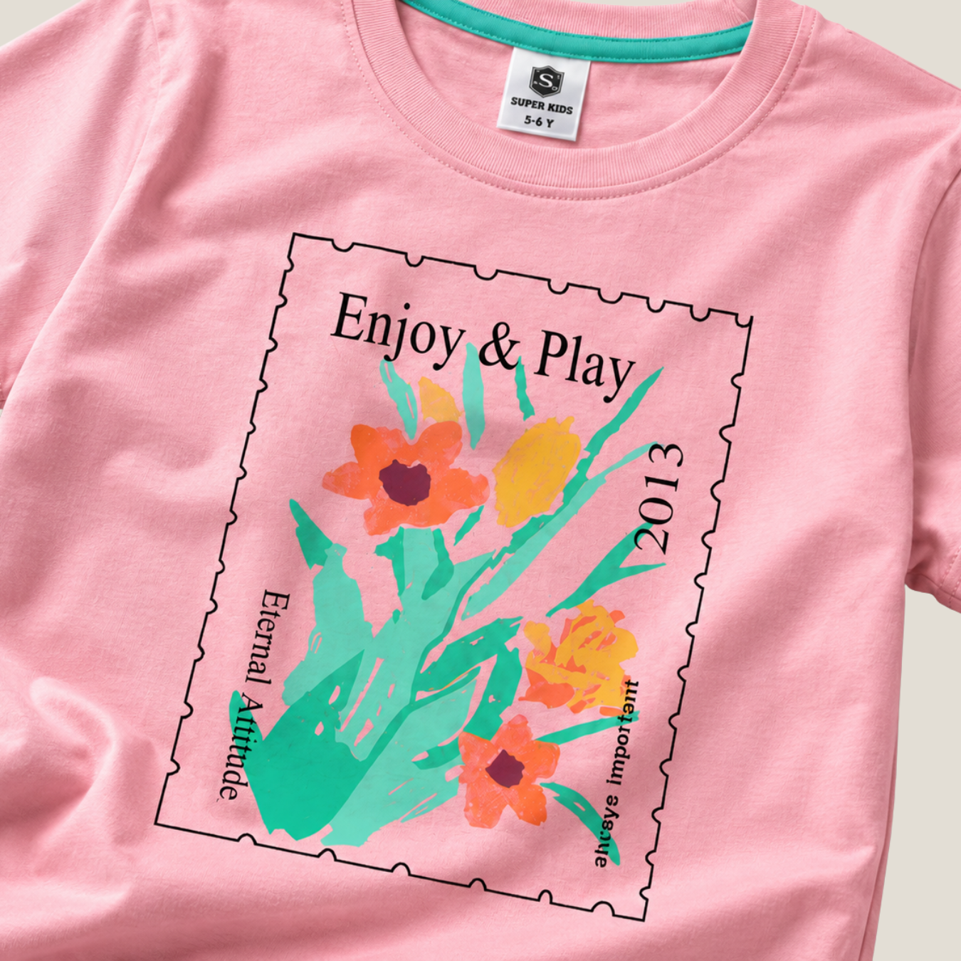 Floral Printed Grapic T-Shirt