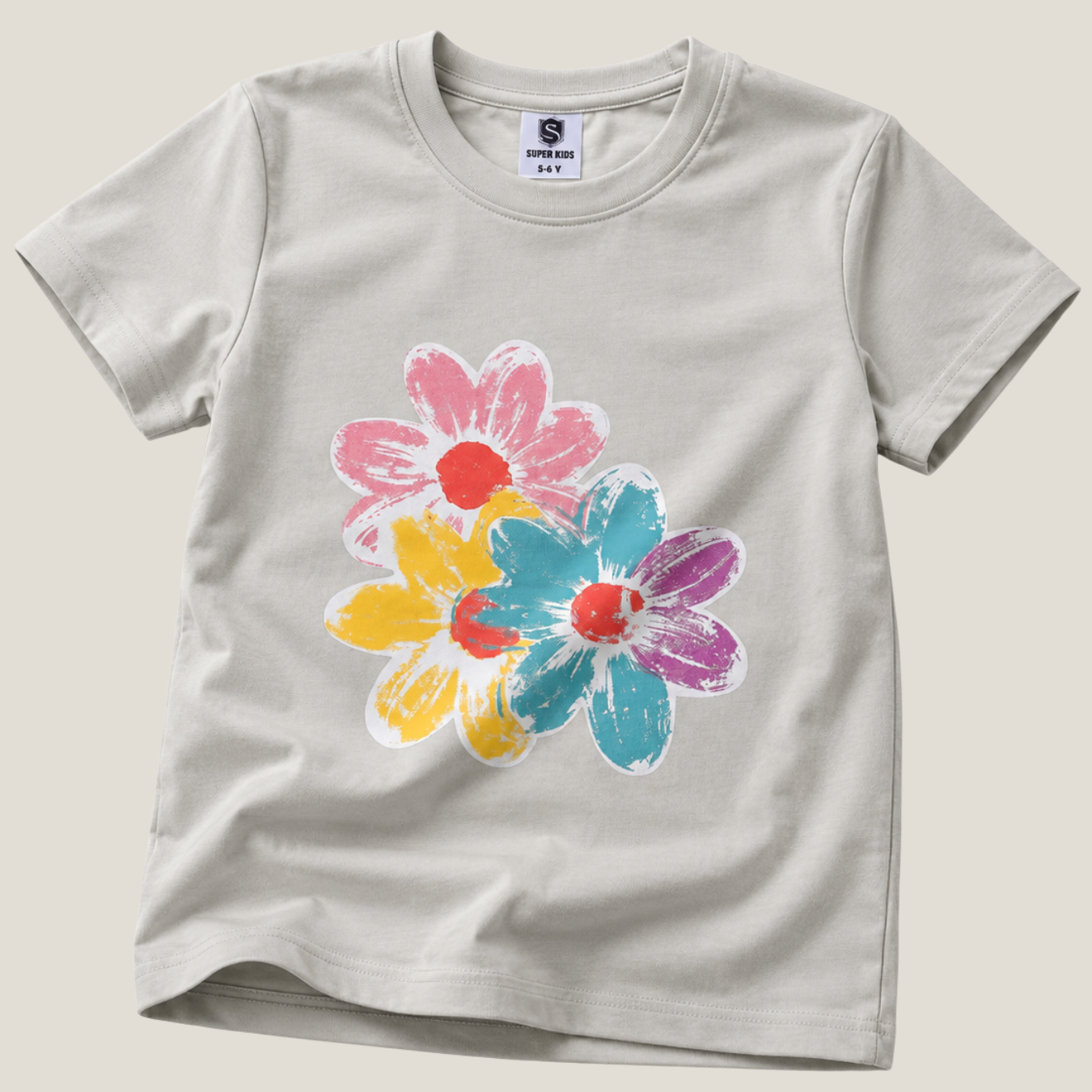 Floral Printed Grapic T-Shirt