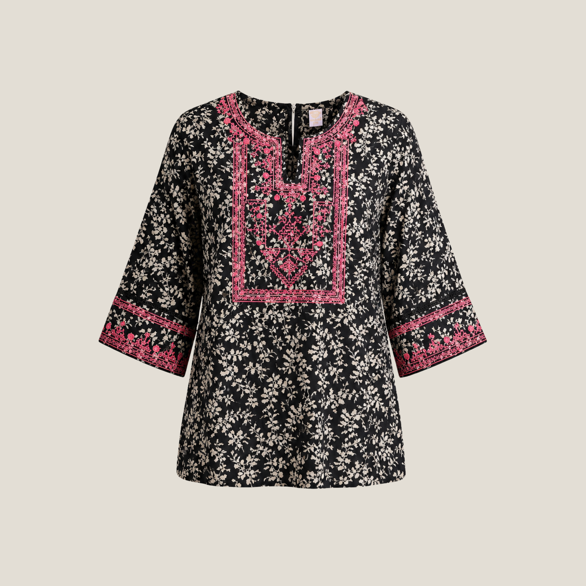 Embroidered & Printed Kameez With Trouser