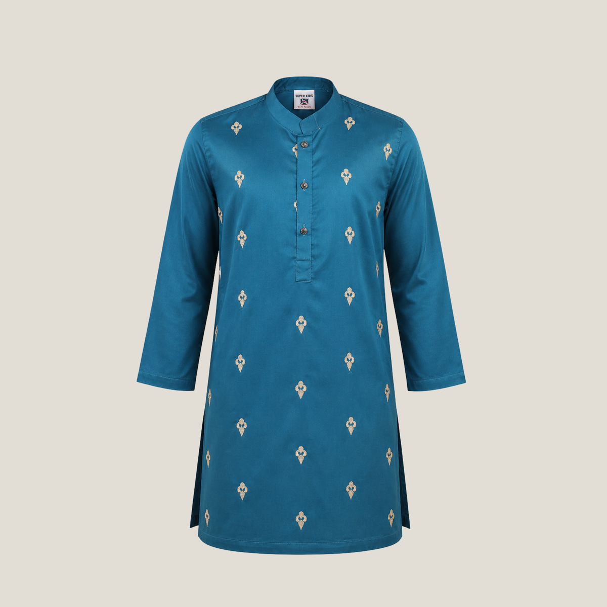 Boy's All Over Embroidered Kurta Trouser