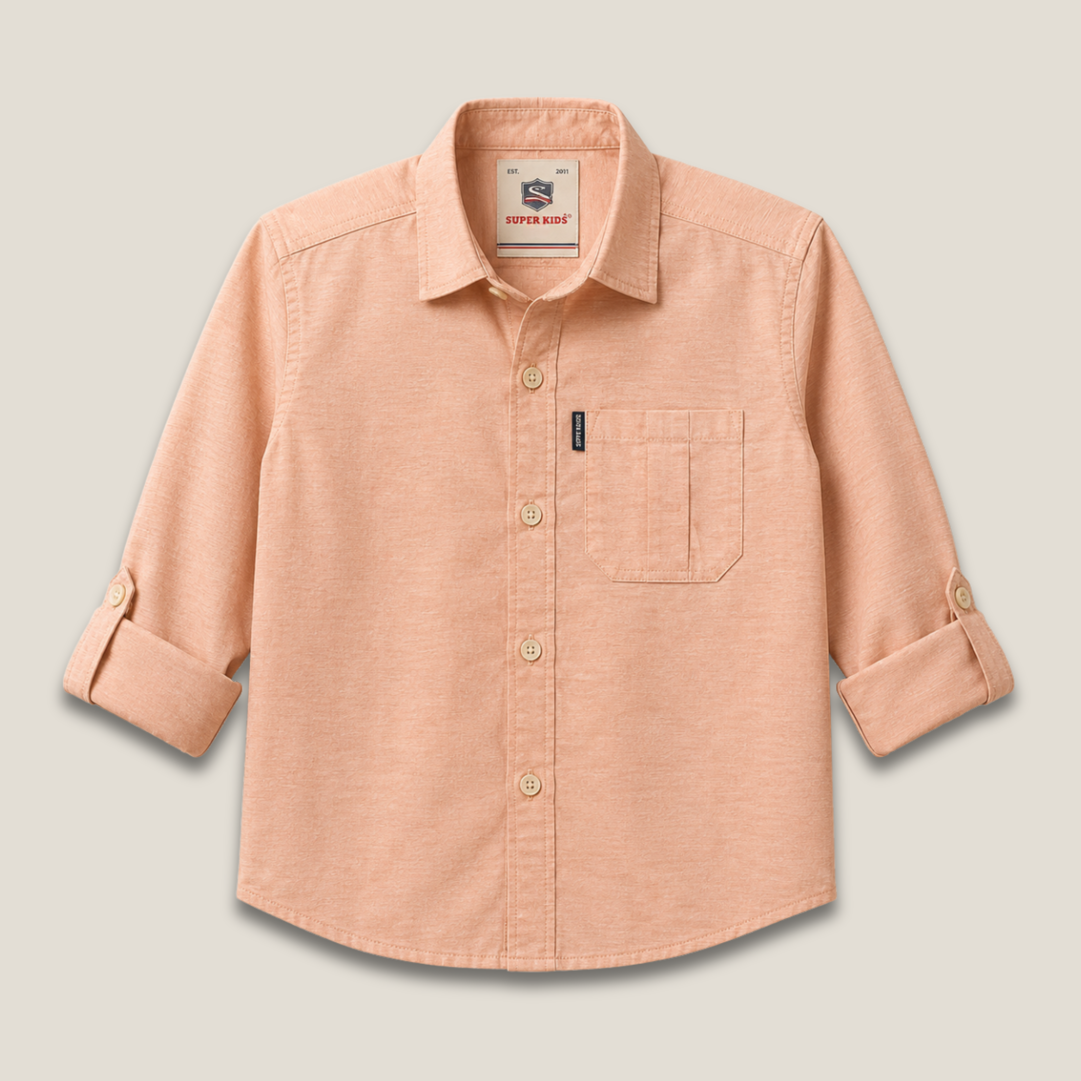 Single Pocket Buttom Down Casual Shirt