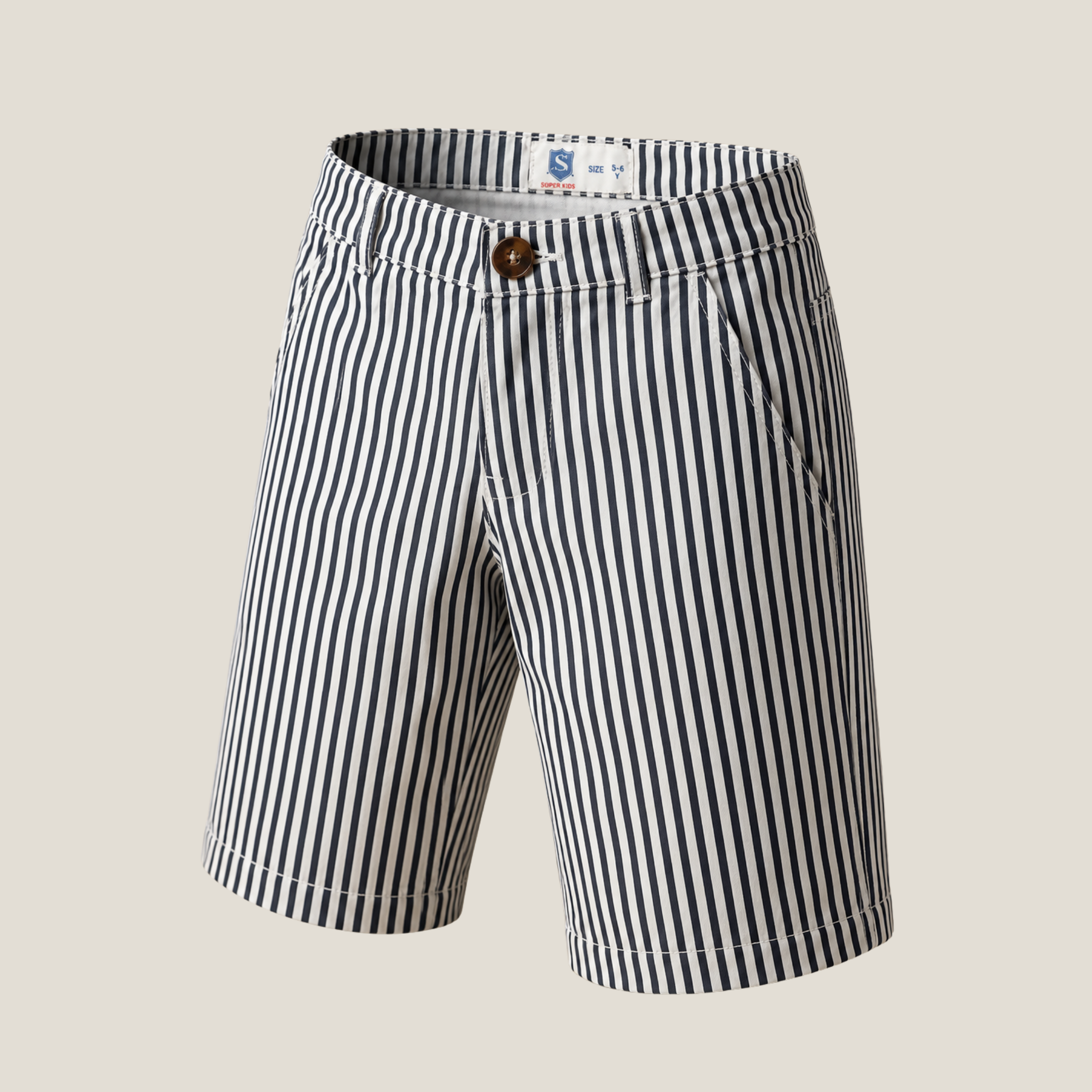 Stripped Lining Cotton Short