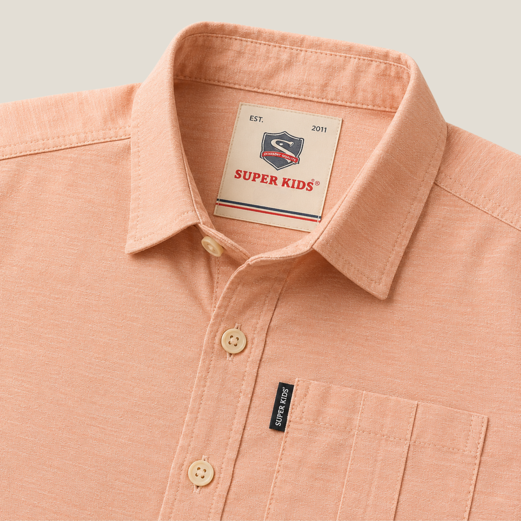 Single Pocket Buttom Down Casual Shirt