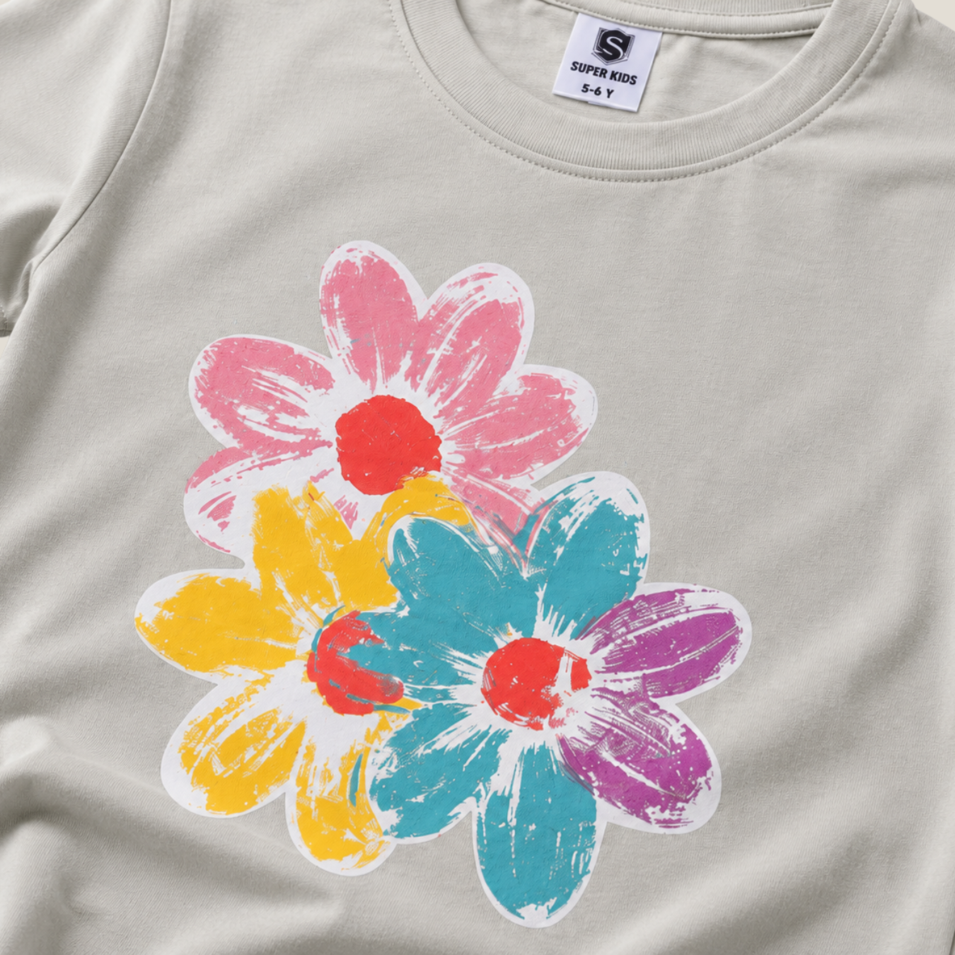 Floral Printed Grapic T-Shirt