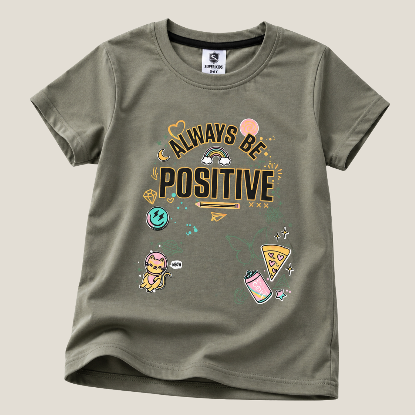 Always Be Positive Grapic T-Shirt