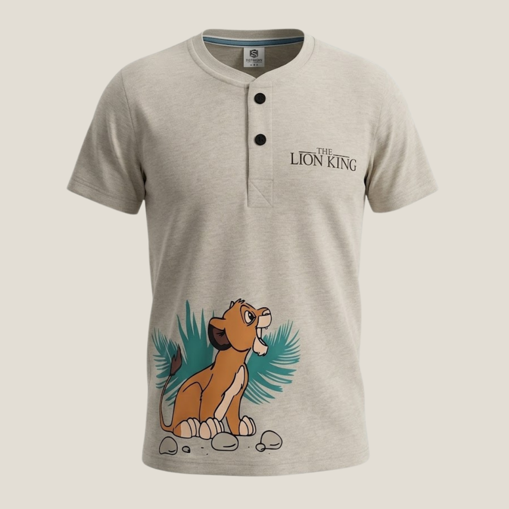 The Lion King Grapic Henley T-Shirt