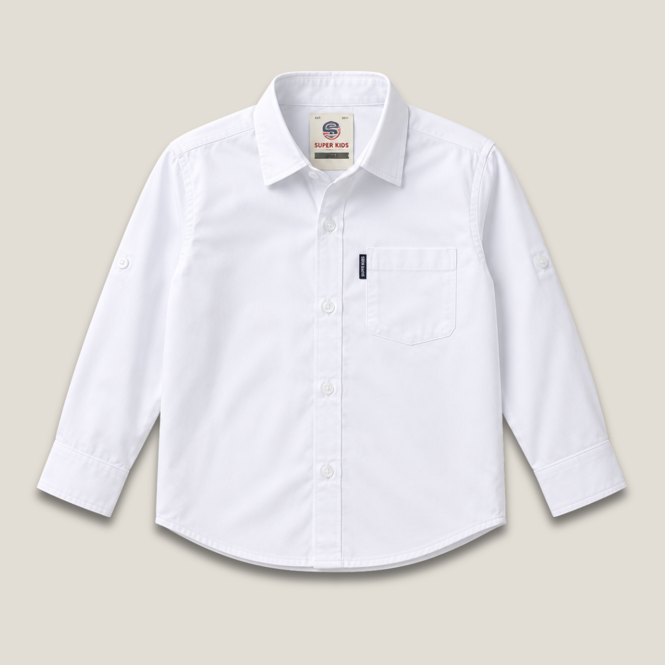 Plain White Casual Shirt