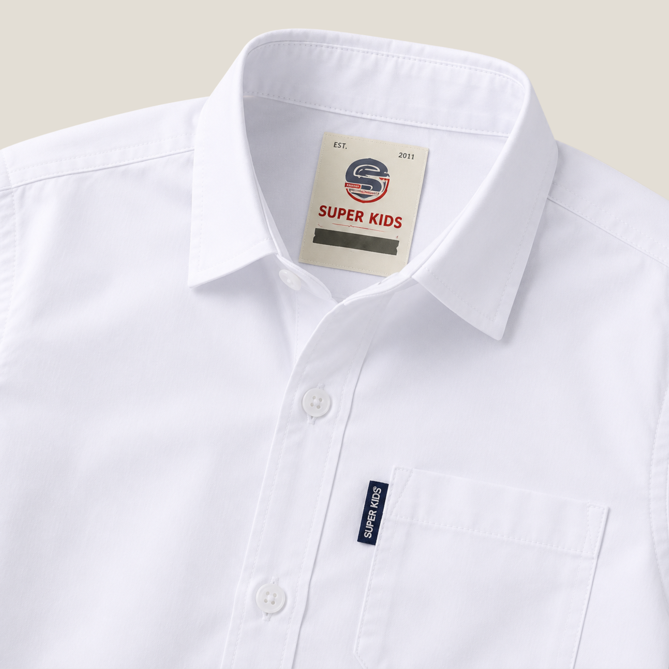 Plain White Casual Shirt