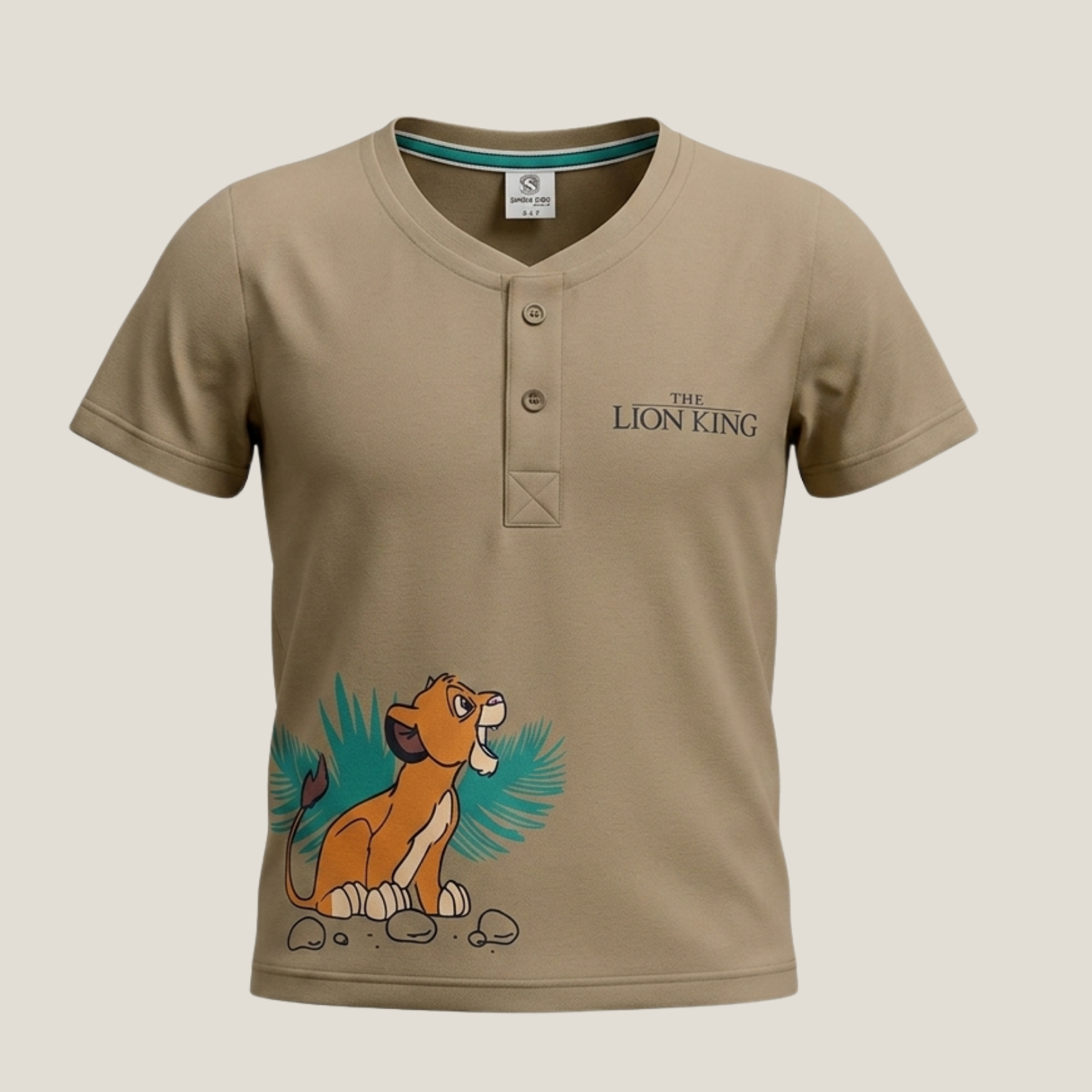 The Lion King Grapic Henley T-Shirt