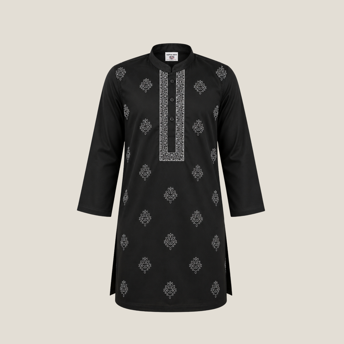 Boy's All Over Embroidered Kurta Trouser