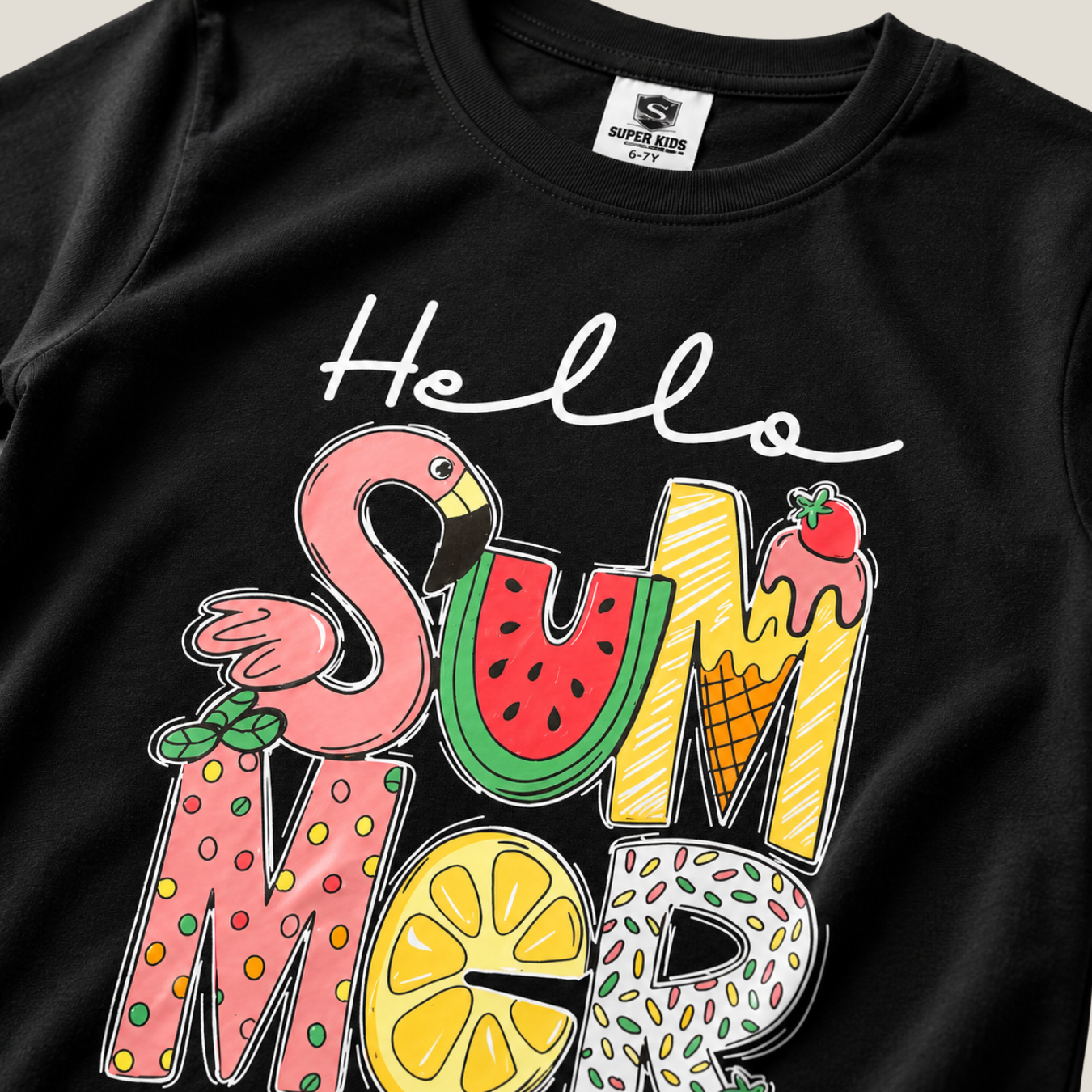 Hello Summer Grapic T-Shirt