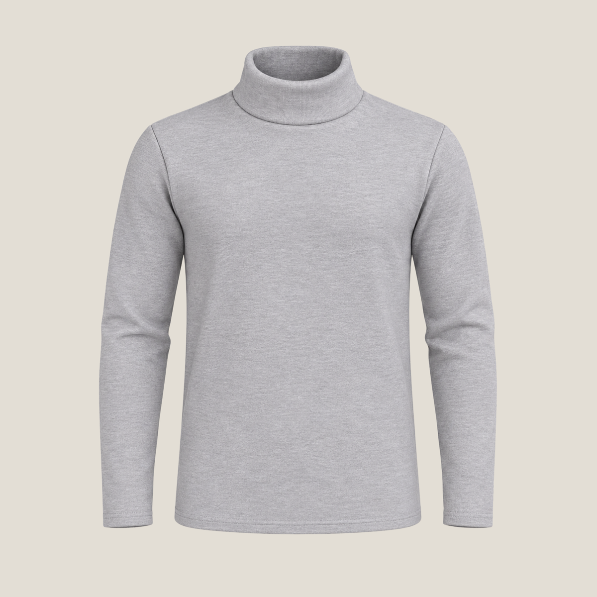 Boys heather grey ribbed high neck - Super Kids Clothing
