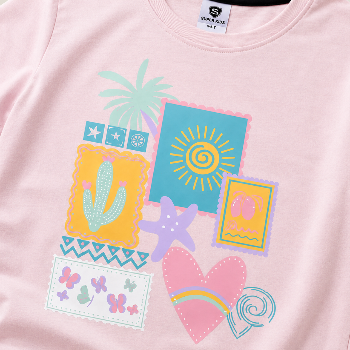 Light Pink Grapic T-Shirt