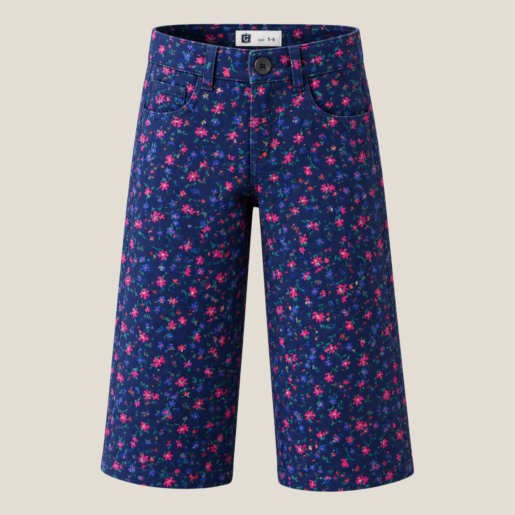 Printed Loose Buttom Pant