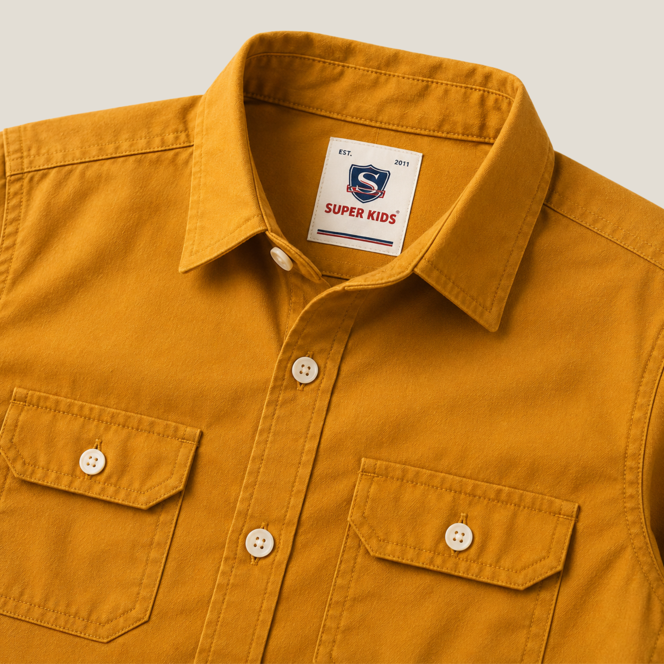 Double Pocket Buttom Down Casual Shirt