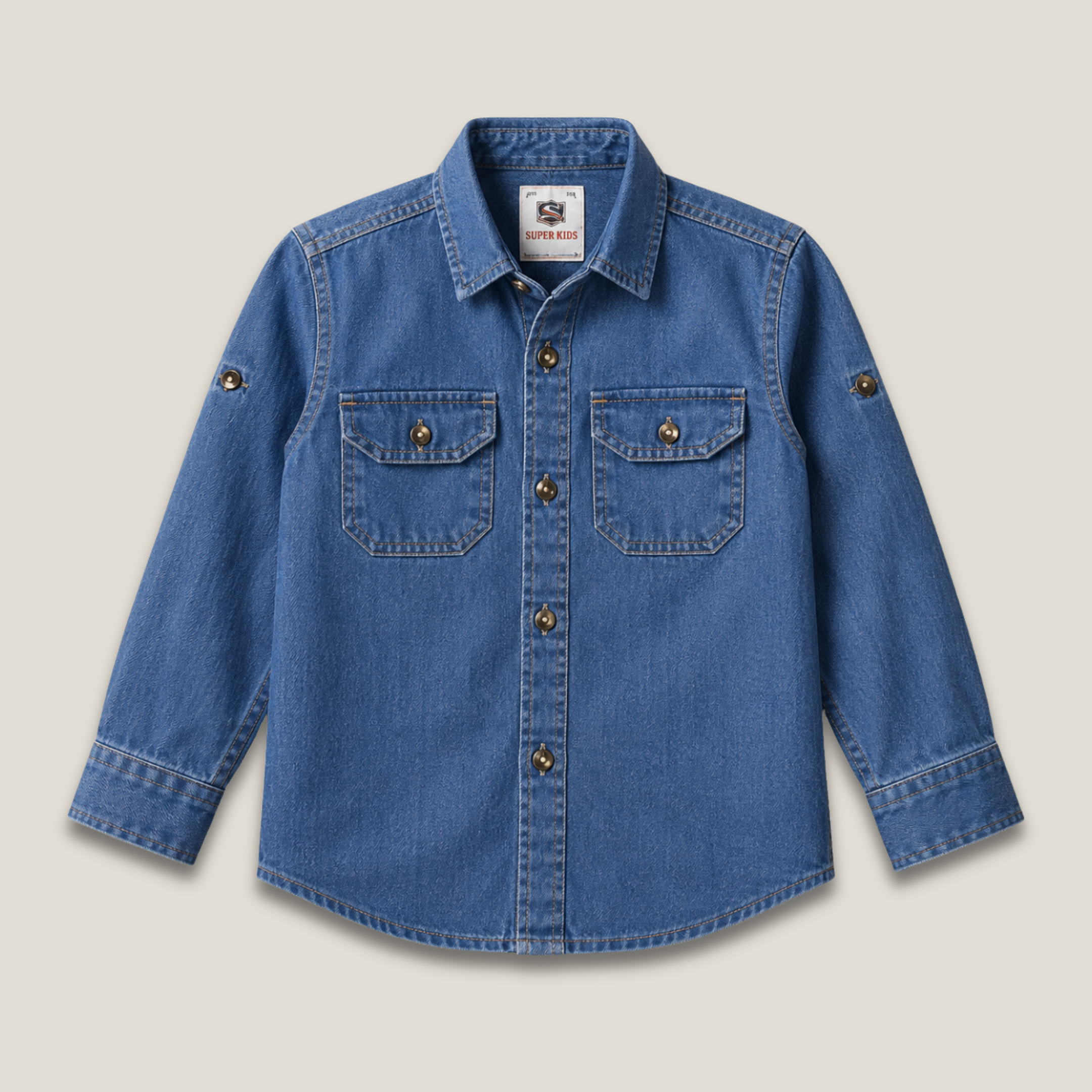 Double Pocket Denim Shirt